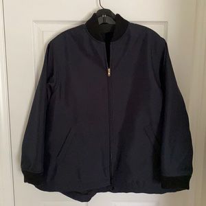 Harvey Faircloth Oversized Navy Coat